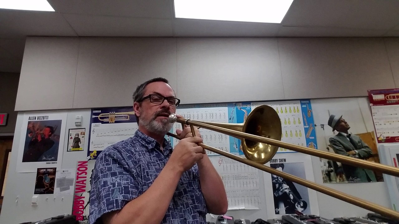 Trombone - D Major Scale