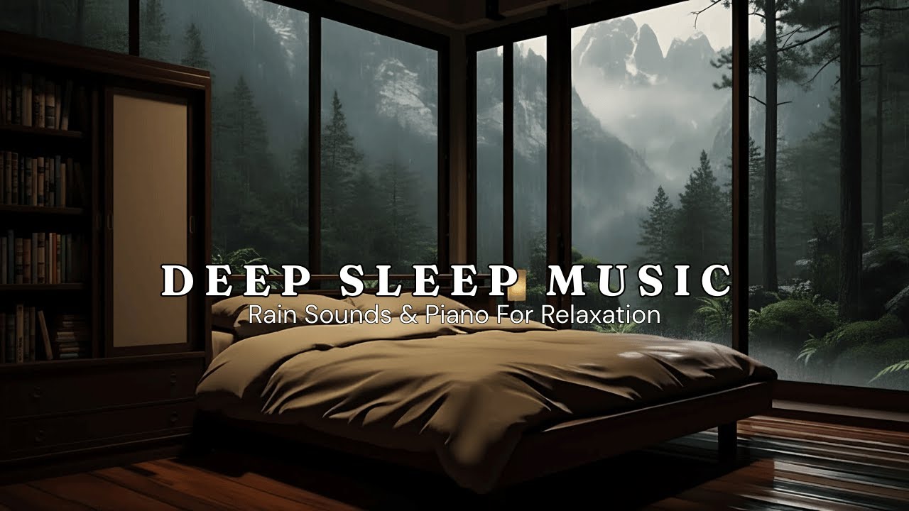 Soothing Piano & Rain Sounds for Deep Sleeping - Fall Asleep Fast, Stress Relief and Meditation