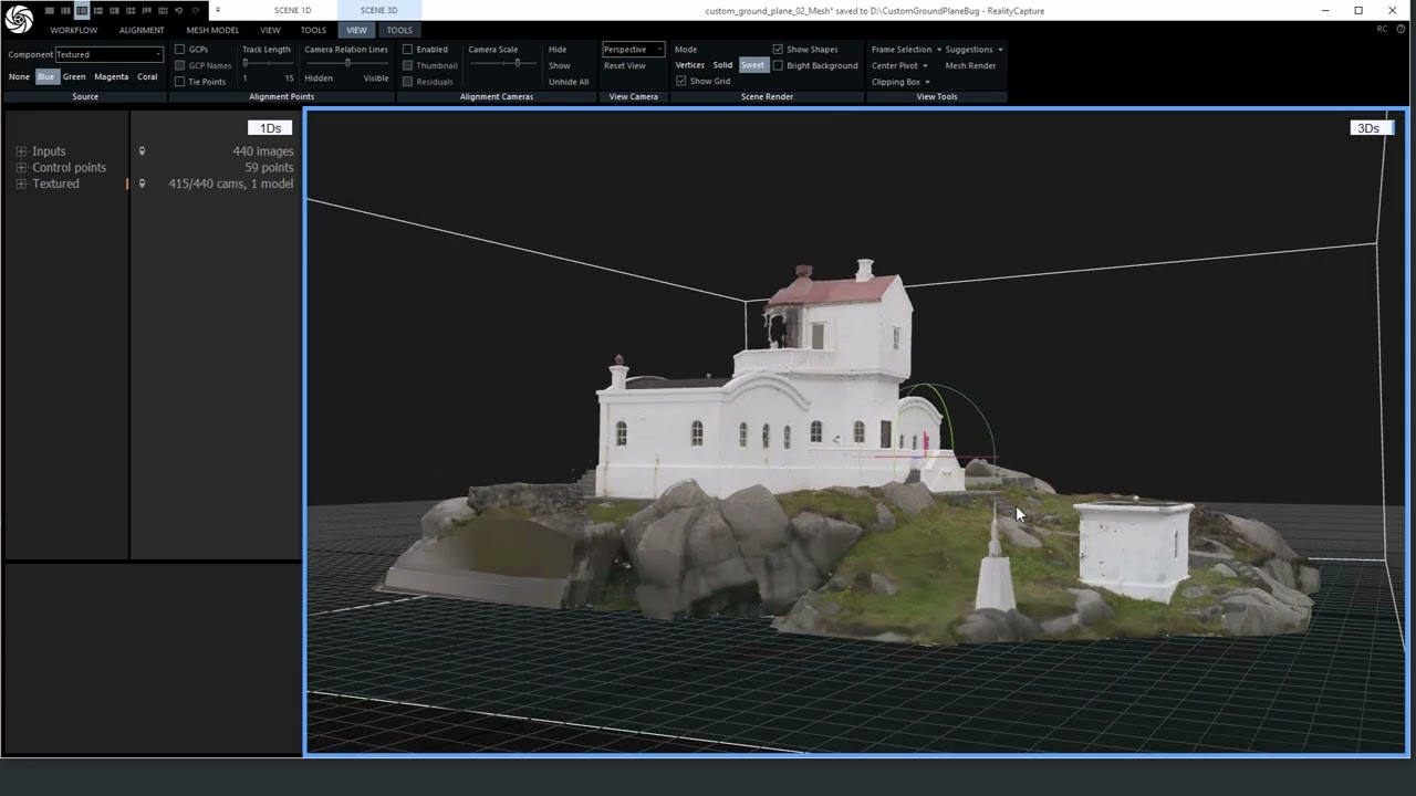 Custom Ground Plane in RealityCapture