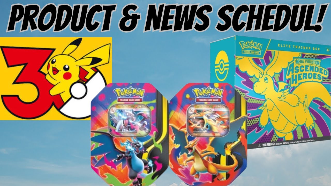Расписание выхода новых продуктов и новостей Pokémon на февраль!!
