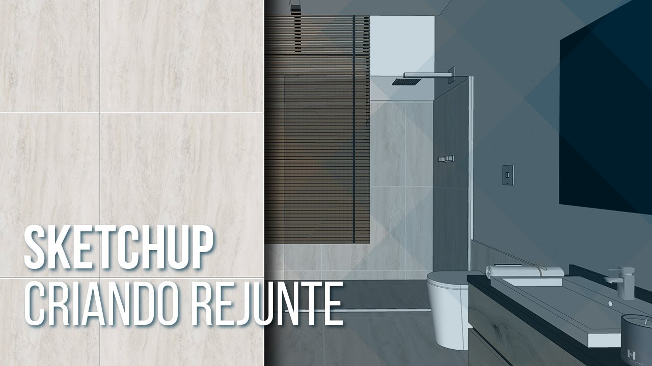 SketchUp | Criando rejunte