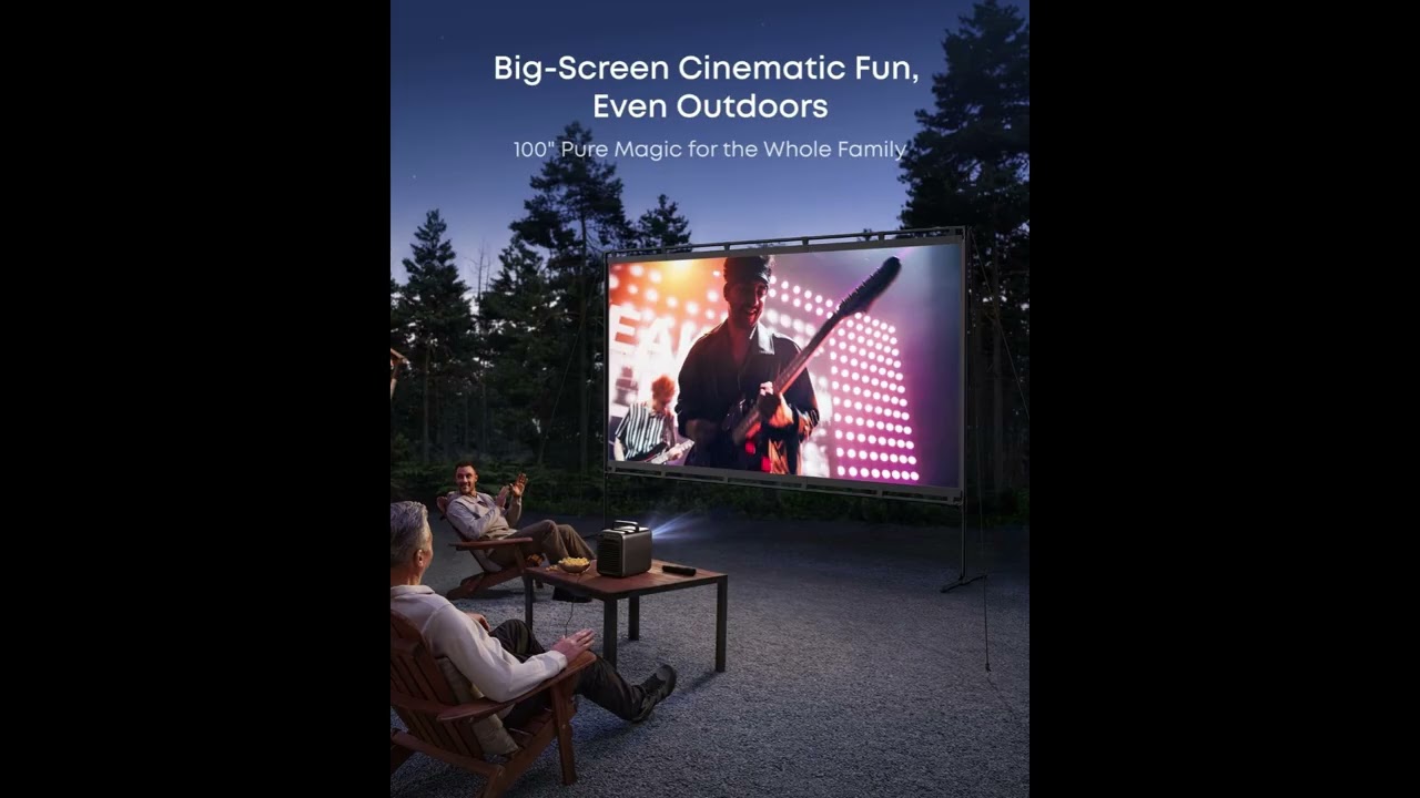 Transform Your Living Room with Nebula Mars 3 & 100-Inch Projector Screen