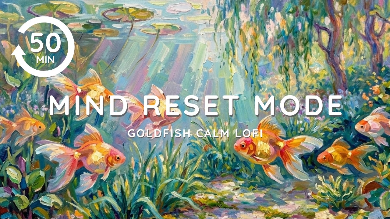 Relaxing Lofi Music for Calm Focus | 50 Min Goldfish Hip Hop 🐠