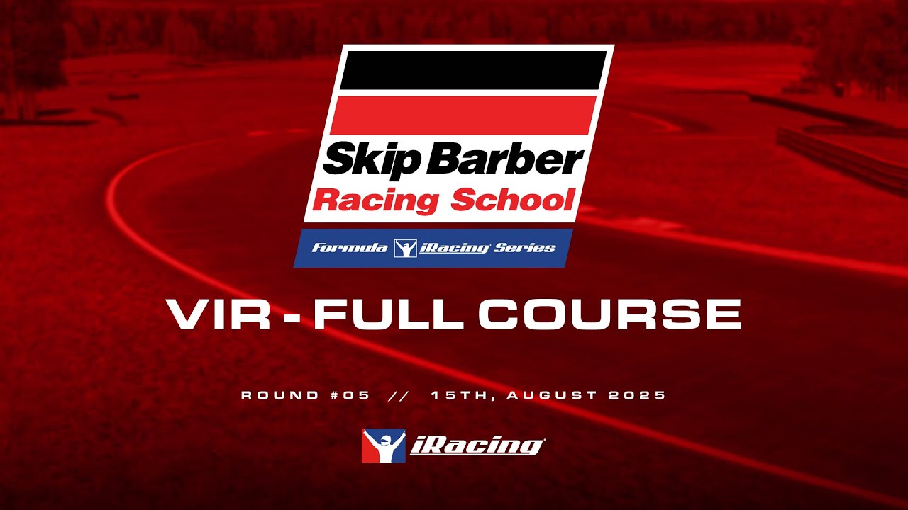 Skip Barber Formula iRacing Series | Round 5 | Virginia International Raceway