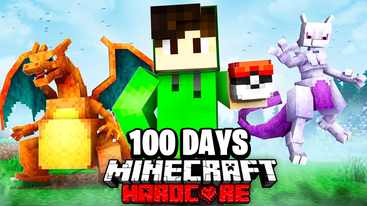 I Survived 100 Days in Minecraft Cobblemon!