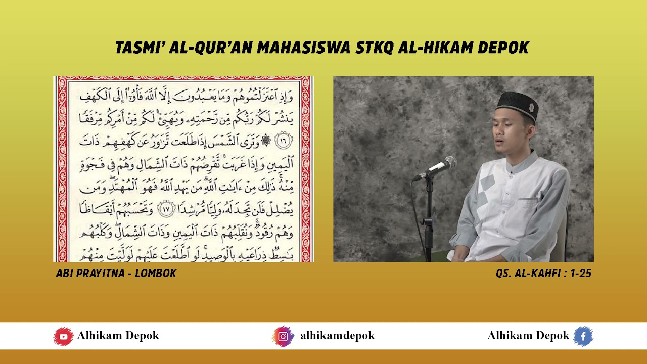 Tasmi' Surah Al-Kahfi Ayat 1-25 oleh Abi Prayitna