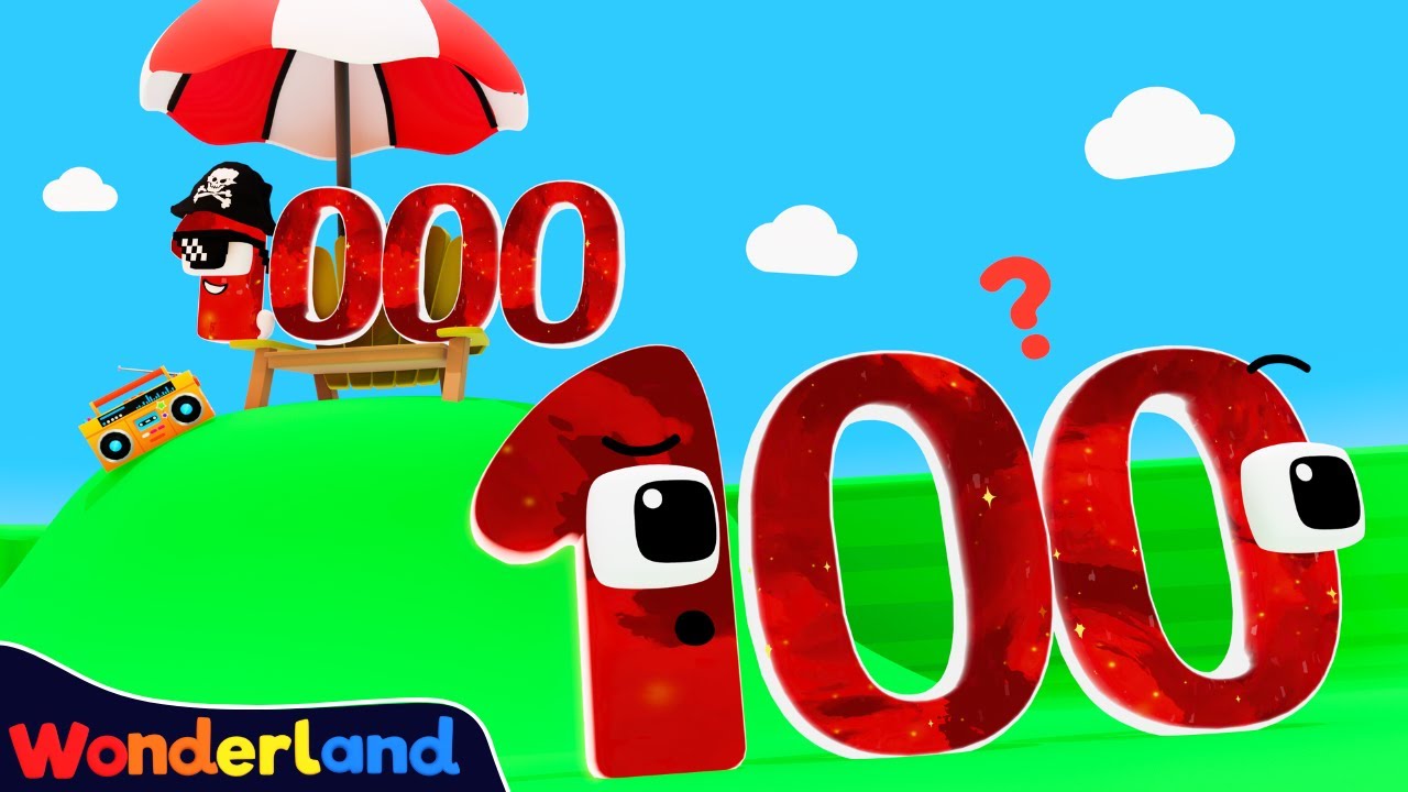 Wonderland: Hide and Seek | 100's Number Quest | 500 - 1,000 | Learn To Count