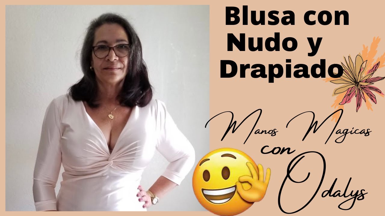 Como hacer una BLUSA DRAPIADA CON NUDO .Corte y Confeccion .Clona tu ropa 2020