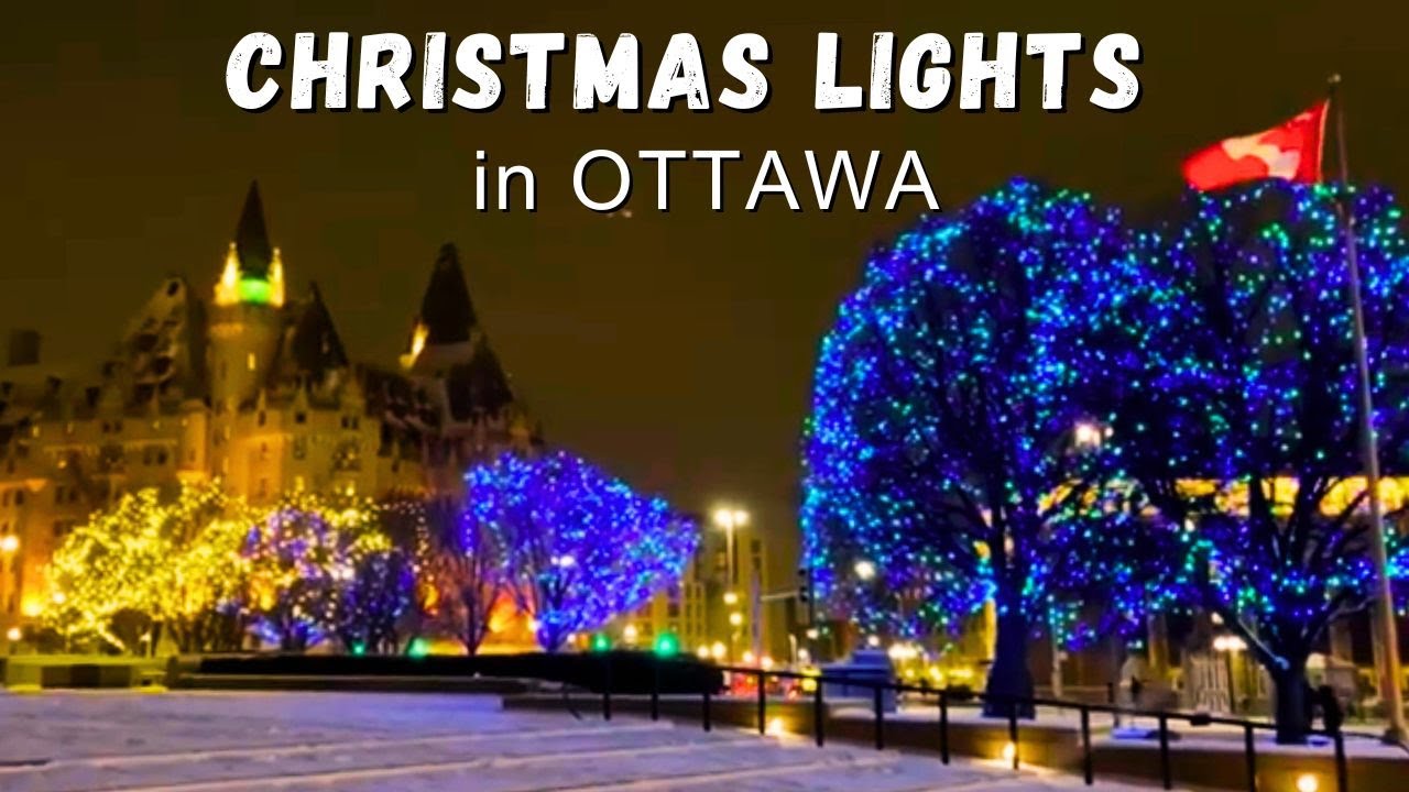 Downtown Ottawa’s Christmas Lights | Snow Walk on Sparks Street