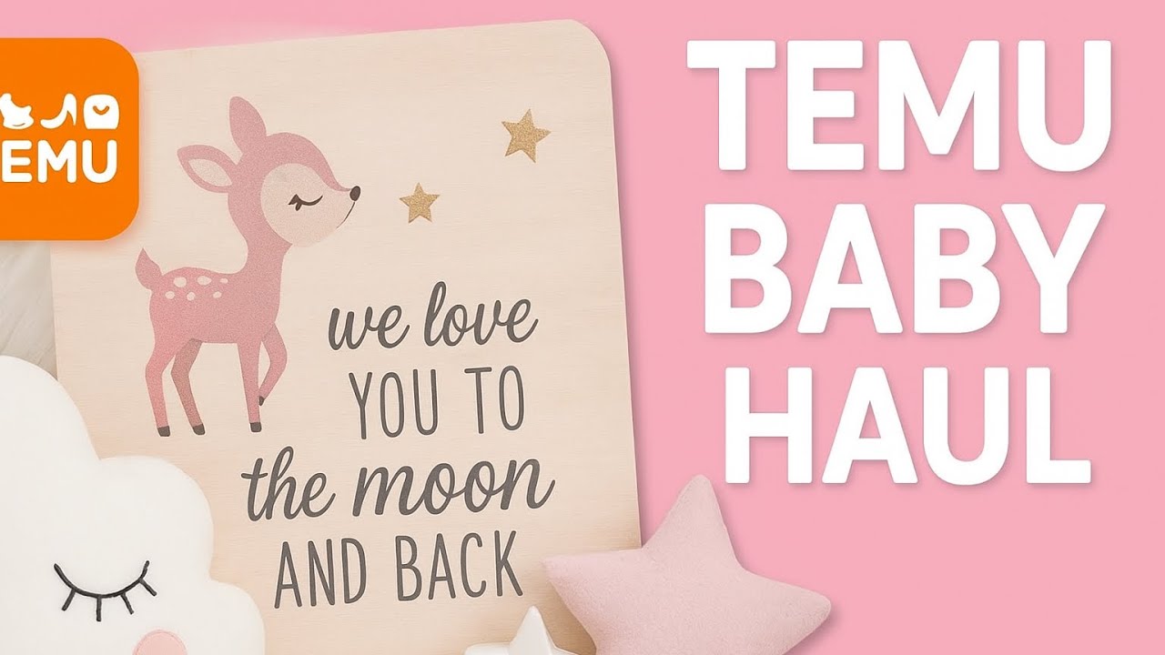 Shopping TEMU for My Baby&rsquo;s Nursery 😍TEMU Baby Nursery Haul 2025 | Budget-Friendly