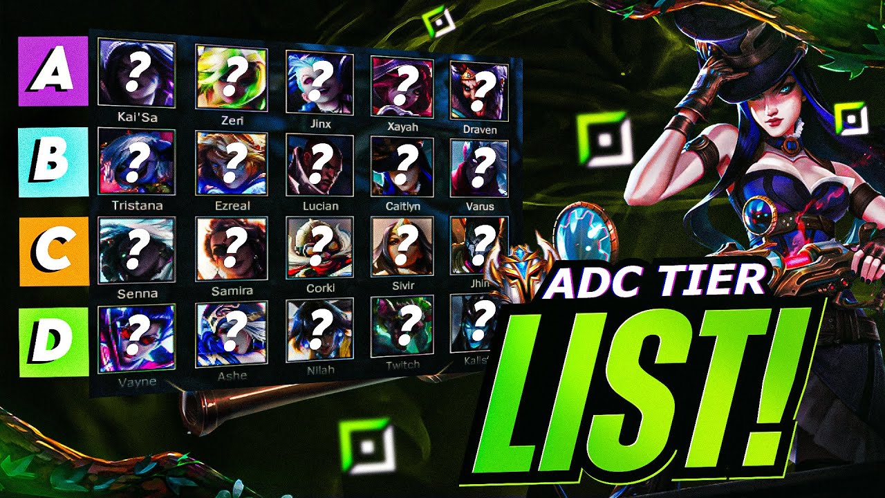 ADC TIER LIST!RANK KASMAK İÇİN BU ADC'LERİ OYNA!!ADC HAKKINDA HER ŞEY BU VIDEODA - WILD RIFT