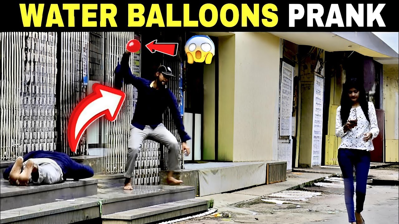 Throwing Water Balloons with twist | Throwing Water Balloons Prank |Part 2 | Prakash Peswani Prank |