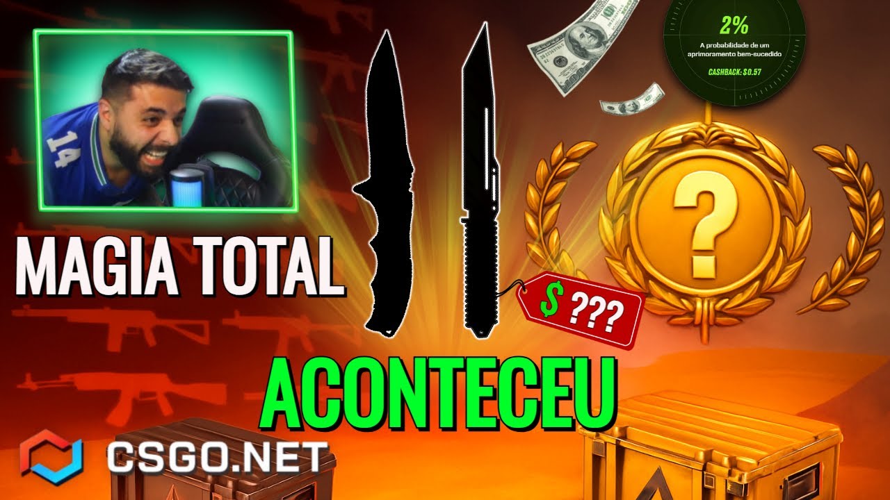 ACONTECEU! Dropei (UMA?) FACA pela PRIMEIRA VEZ no CSGONET E FIZEMOS HISTÓRIA