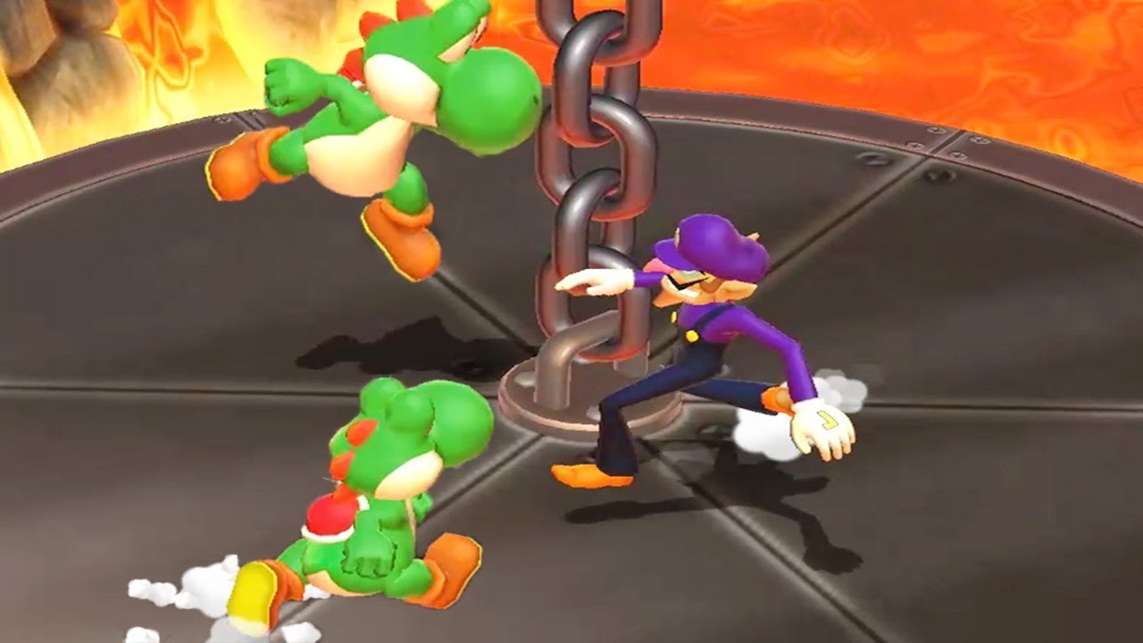 Mario Party 9 - Garden Battle - Yoshi Vs Waluigi All Mini Game Battles (Master Difficulty)