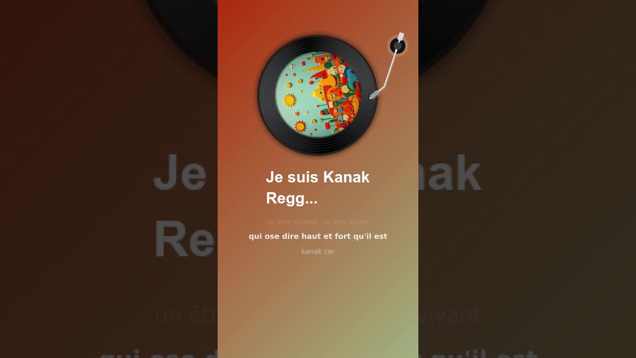 Je suis Kanak - 1 - (Reggae)