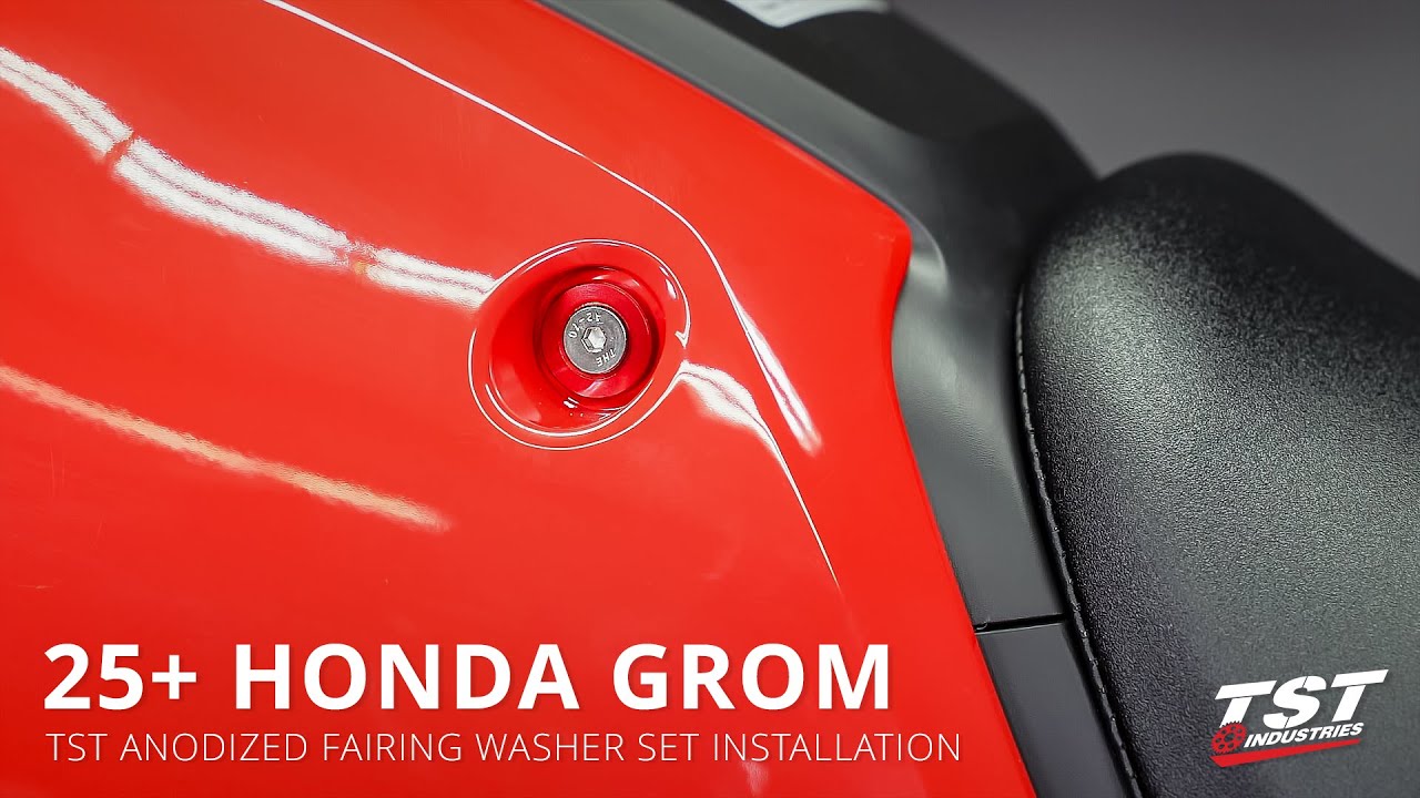 How to Install TST Anodized Fairing Washer Kits on 2025+ Honda Grom by TST Industries
