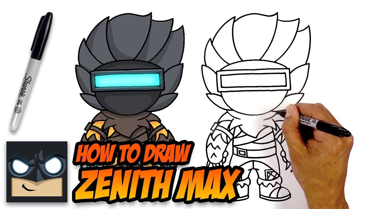 How to Draw Zenith Max | Fortnite | Step-by-Step Tutorial