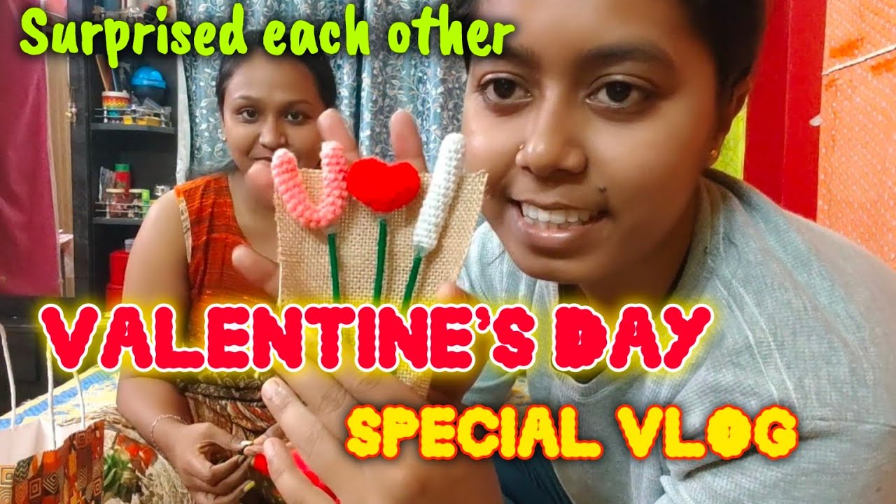 Valentine's Day Special Romantic Vlog ❤️ Surprise each other with gifts 🎁 #lgbtqcouple@Sankitaslife