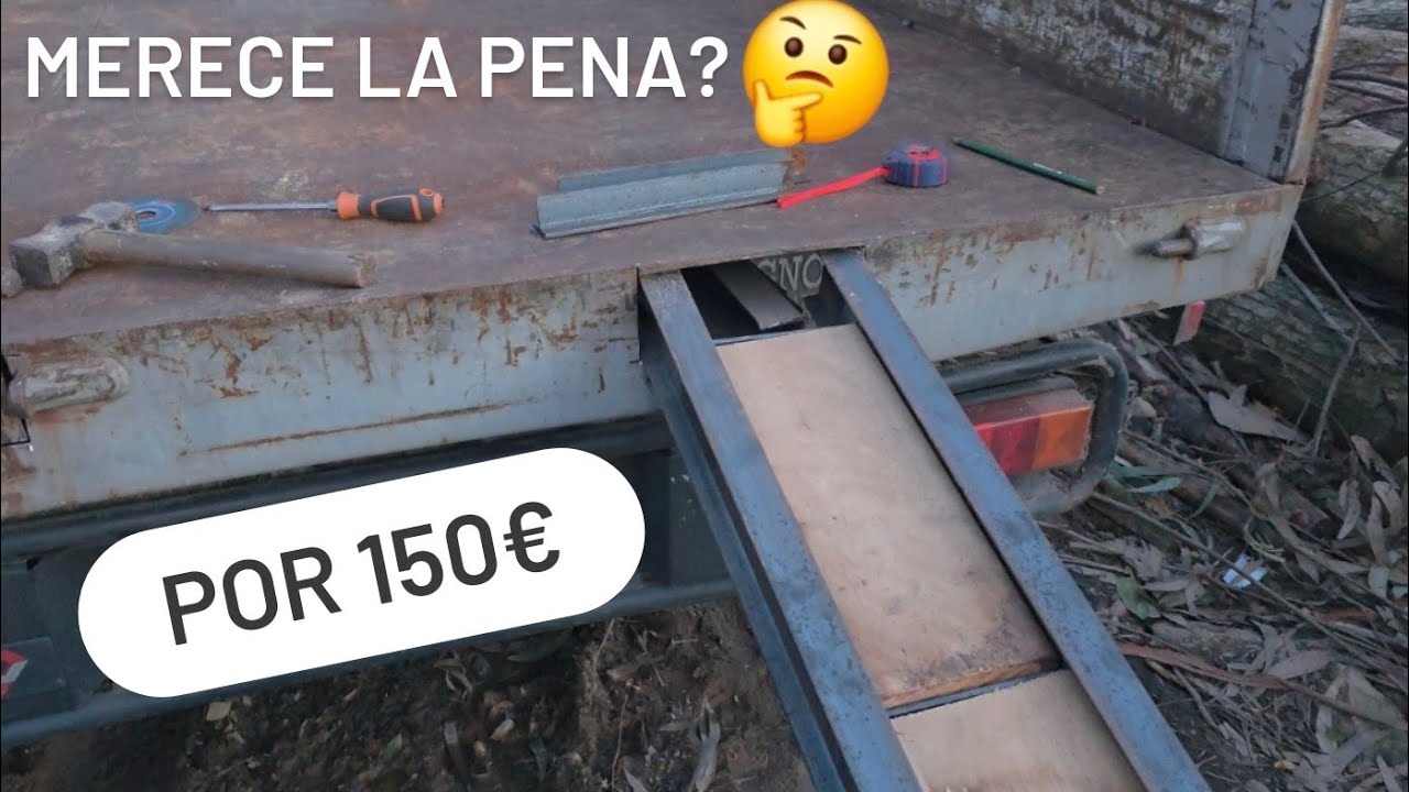 RAMPAS CASERAS de hierro para MINI-PALA 2000kg