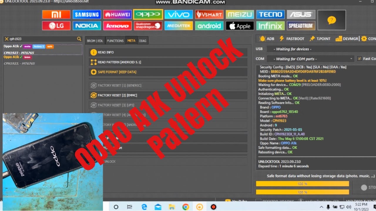 Oppo A1k Pattern Unlock | New Method with Online Unlock Tool #technicalthing