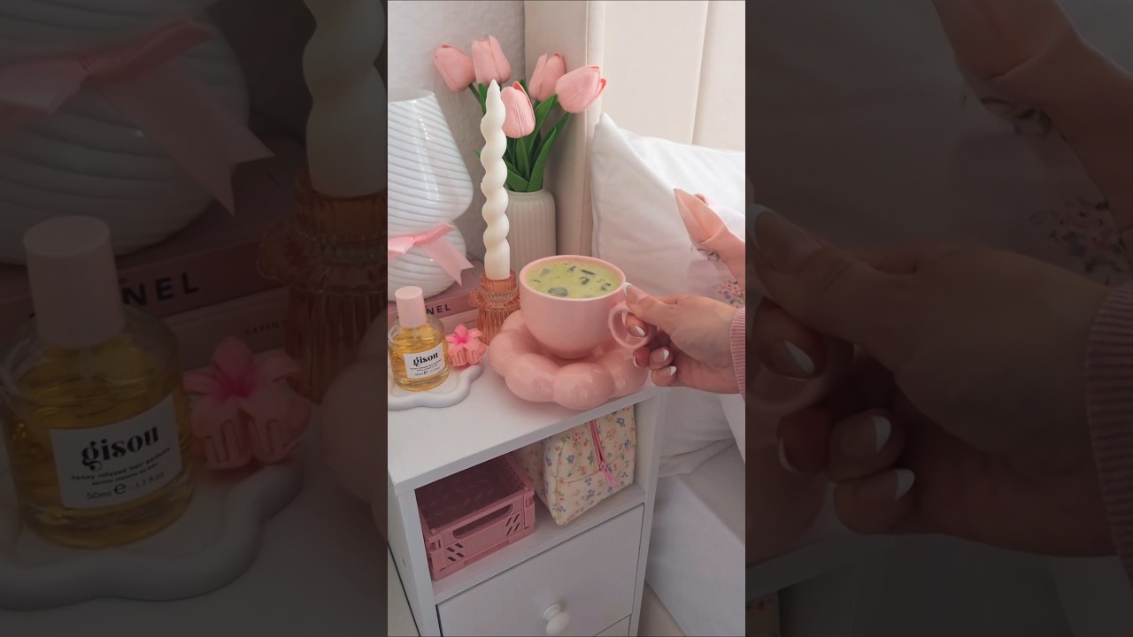 sunday aesthetic morning routine 💖 #morningroutine #aesthetic #asmr #skincare #thatgirl #preppy