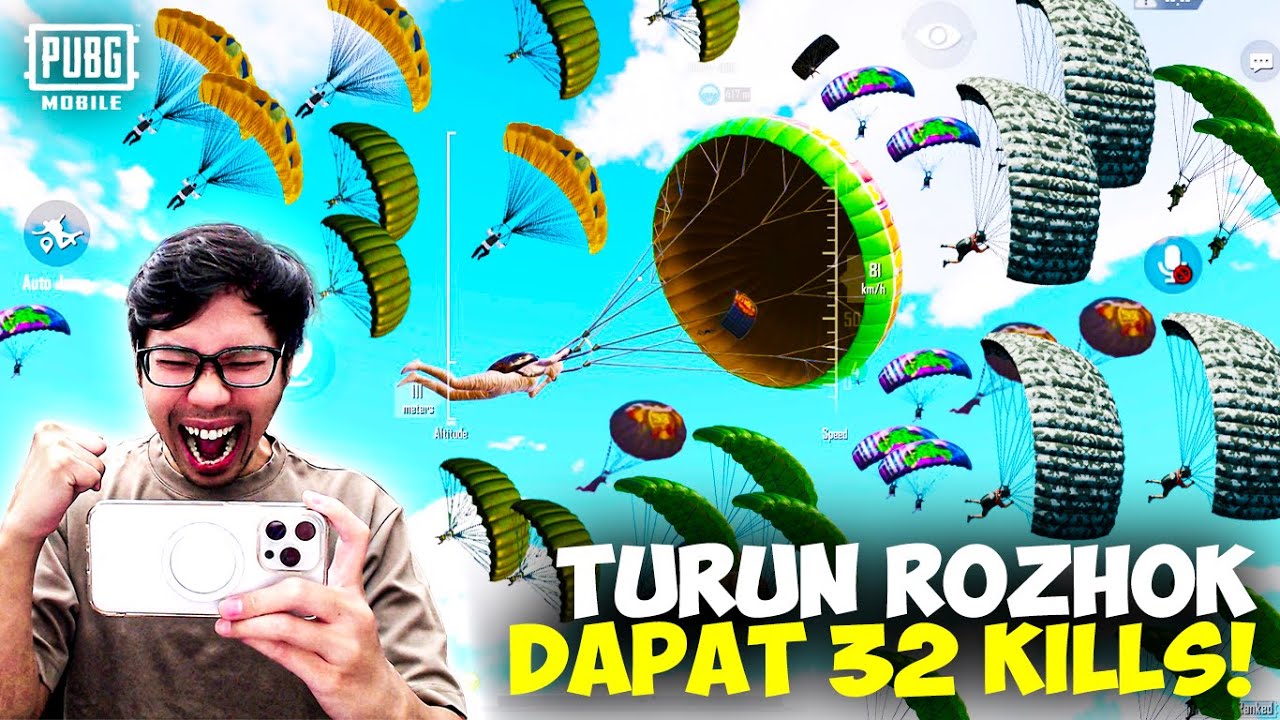 GILA!! BENERAN NIH? TURUN ROZHOK BISA 32 KILLS SENDIRIAN! - PUBG MOBILE