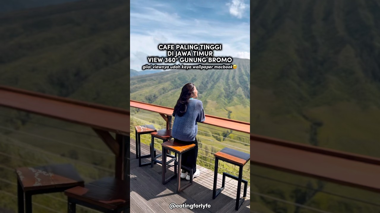 CAFE PALING TINGGI DI JAWA TIMUR VIEW 360&deg;  GUNUNG BROMO ⛰️☕️ #cafebromo #bromo #malangkuliner