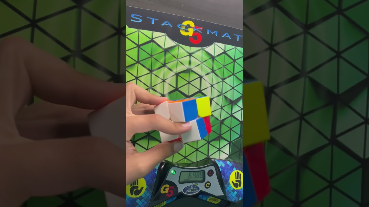 Sub 15 2x2 One Handed! #rubikscube #speed #speedsolve #shorts