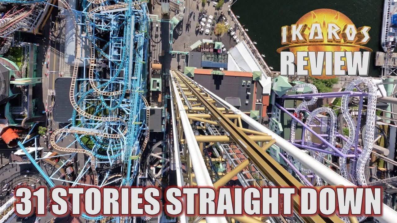 Ikaros Review, Grona Lund Intamin Skyjump Drop Tower | 31 Stories Straight Down