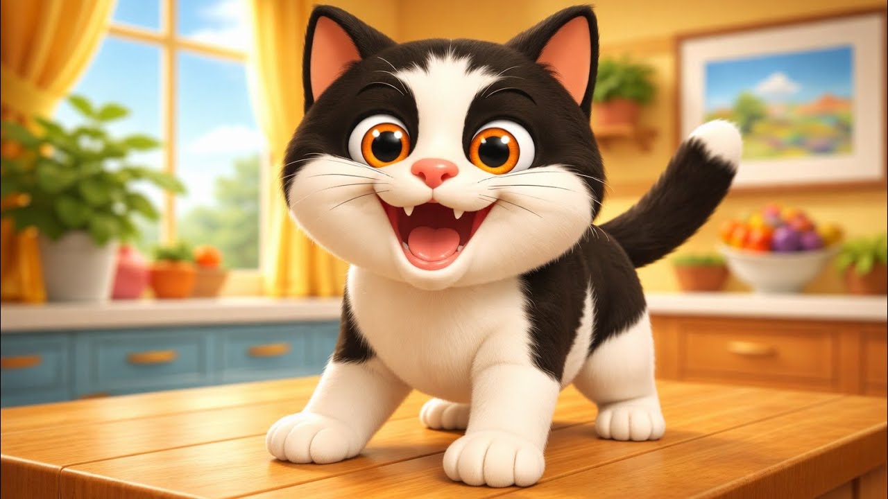 Billi Karti Myau Myau 🐱 | Cute Cat Song for Kids | Hindi Rhymes