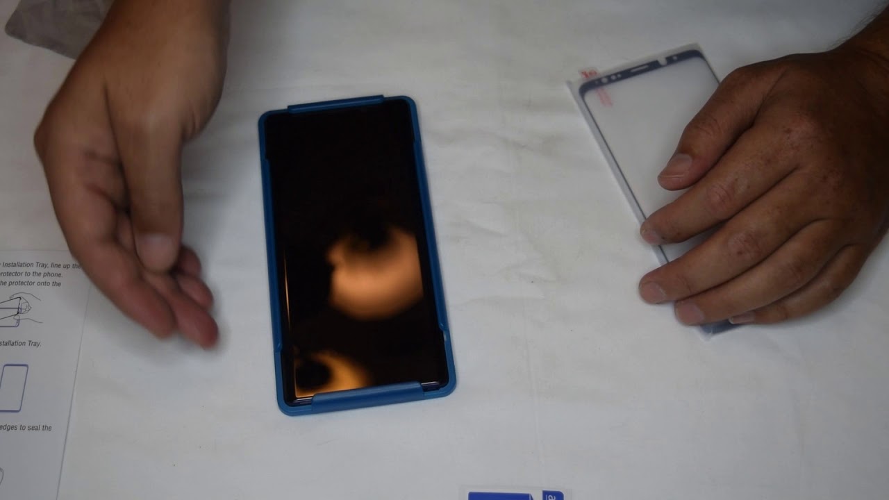 Tutorial: Installing Samsung Galaxy Note 9 curved glass screen protector