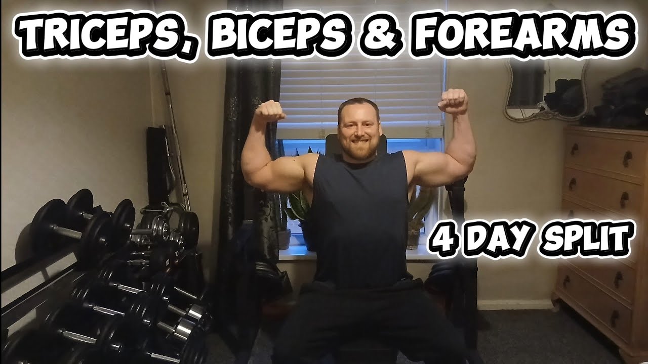 NATURAL Bodybuilding Biceps, Triceps & forearms 4 Day Split 