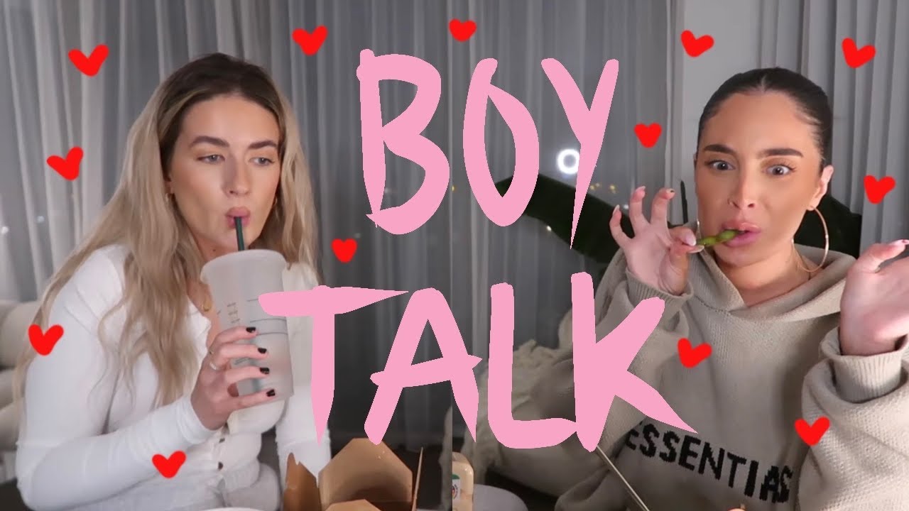 EAT DINNER WITH US.. boy talk❤️ | Sophia and Cinzia