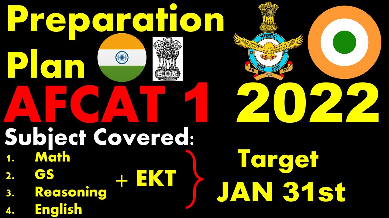 AFCAT 1 2022 Preparation Plan | AFCAT 1 2022 syllabus | AFCAT 1 2022 Eligibility | Shubham Varshney