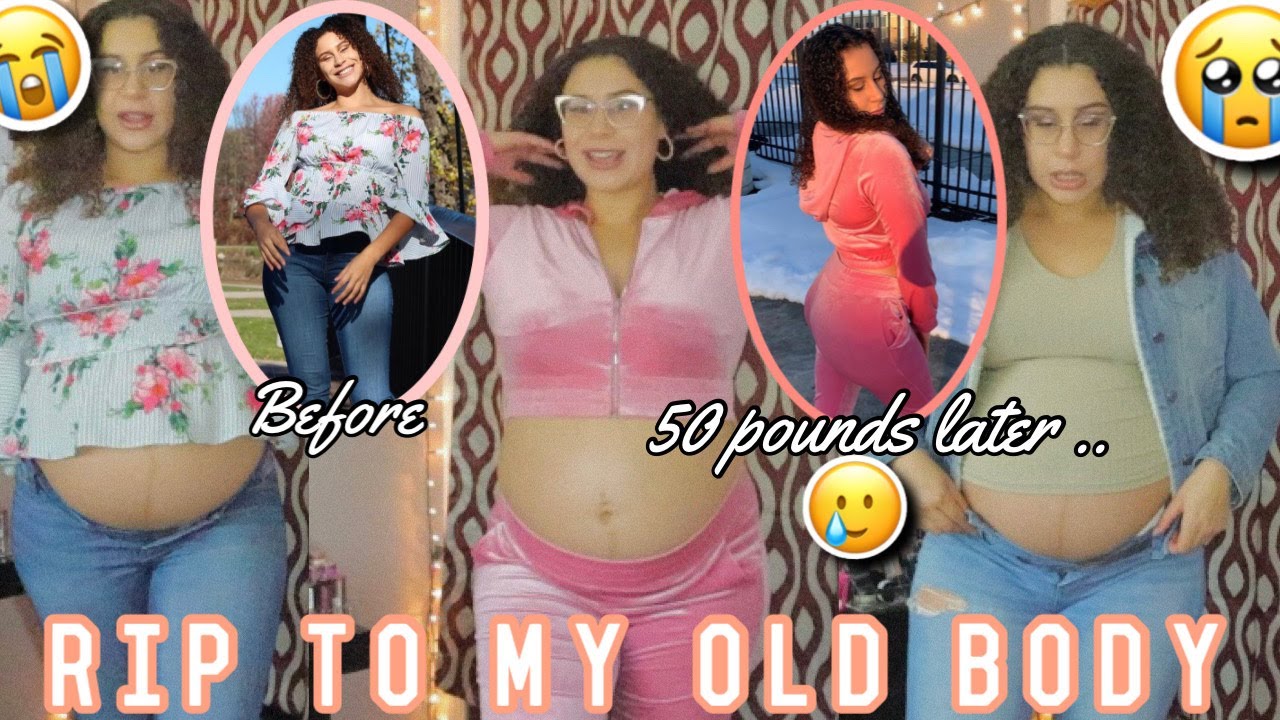 Trying on Pre-Pregnancy clothing WHILE 9 MONTHS PREGNANT..