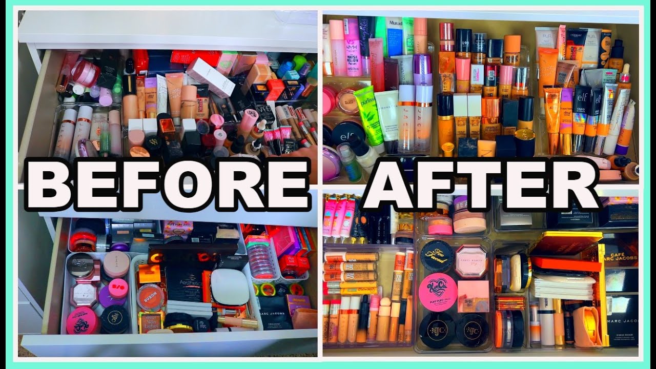 REORGANIZING MY BEAUTY ROOM... AGAIN! || PRIMERS, FOUNDATIONS, CONCEALERS, BRONZERS AND MORE! ||