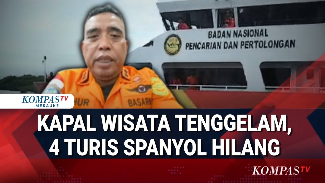 Pencarian 4 WN Spanyol di Komodo, Basarnas Turunkan Kapal Besar & Tim Penyelam