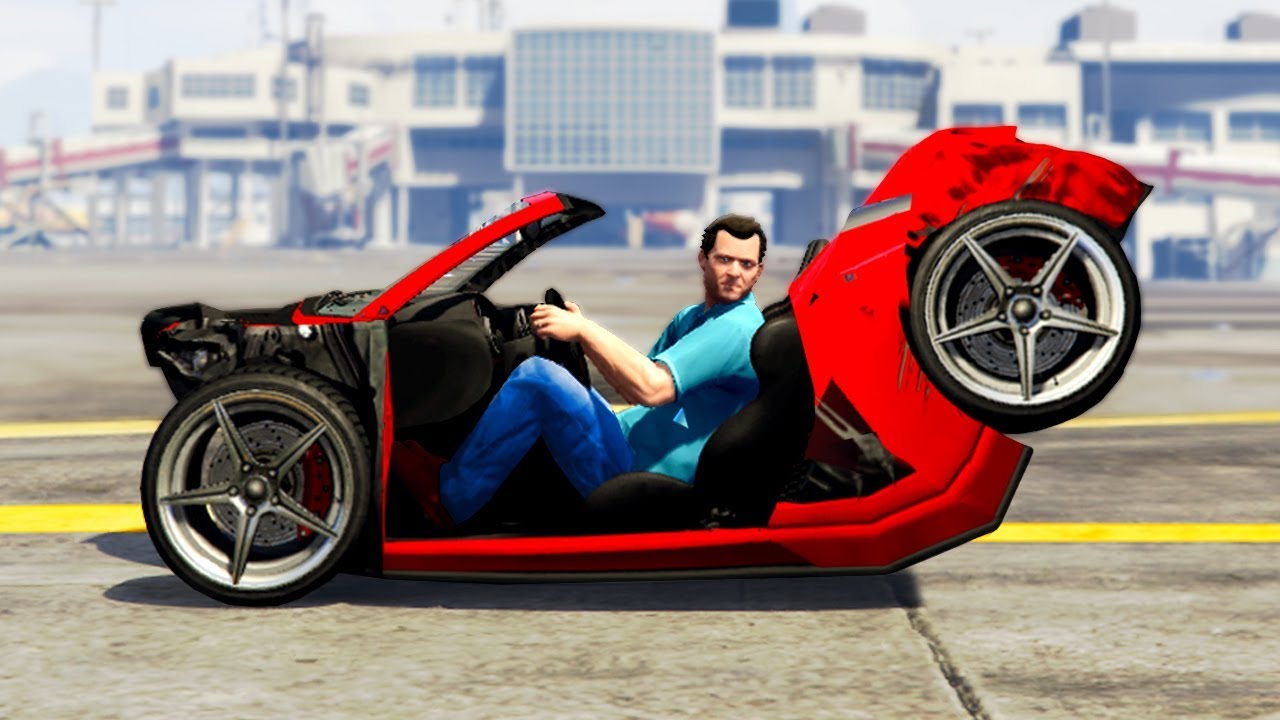 GTA 5 REALISTIC CAR Damage Mod! (Funny)