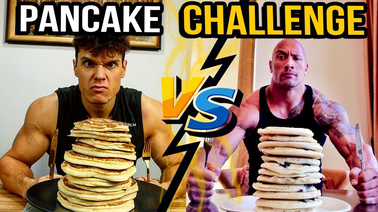 THE ROCK PANCAKE CHALLENGE ! NAJWIĘKSZE ŚNIADANIE NA ŚWIECIE