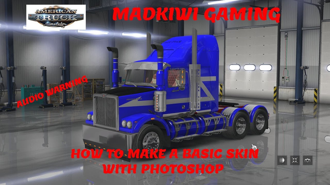 American Truck Simulator how to make a skin with photoshop