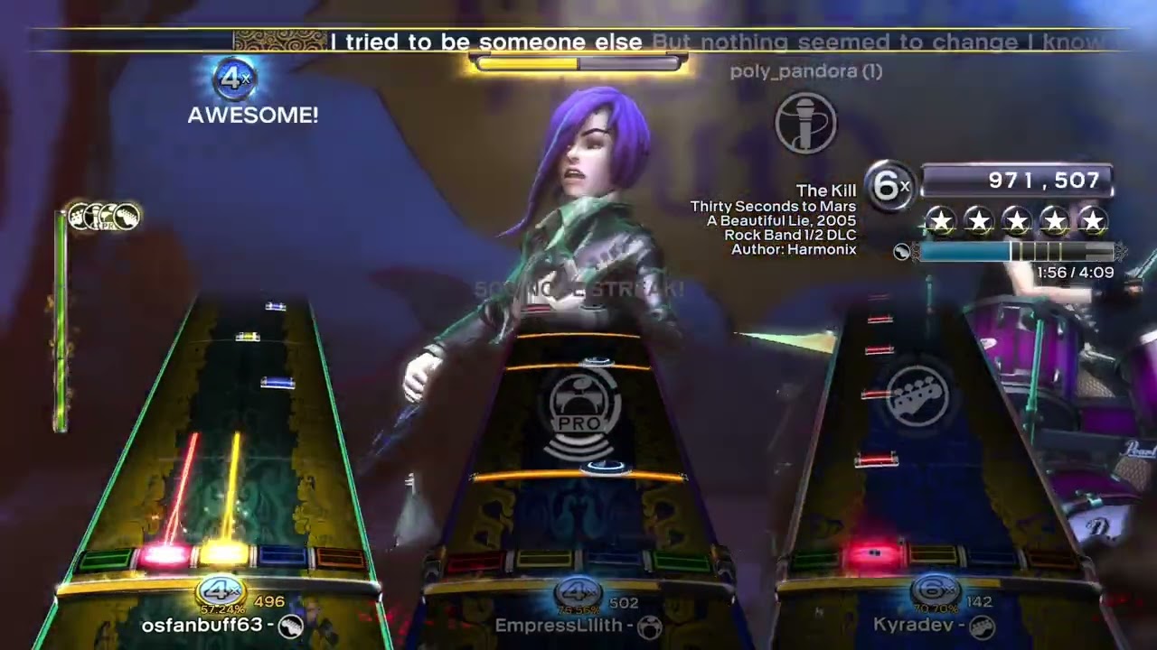 The Kill by 30 Seconds to Mars - Expert Full Band Gold Stars [Rock Band 3 Deluxe]