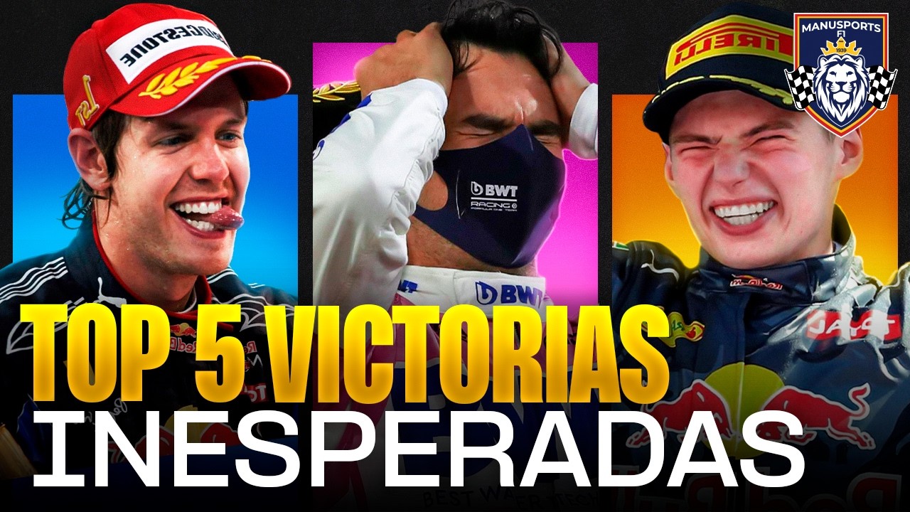 IMPRESIONANTES y SORPRESIVAS VICTORIAS en la F1 | Top 5 ManuSports