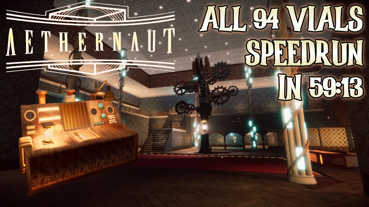 Aethernaut - All Vials World Record Speedrun in 59:13