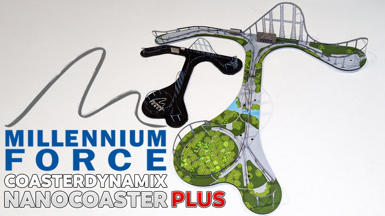 Millennium Force at Cedar Point Nanocoaster Plus from CoasterDynamix Assembly & Review