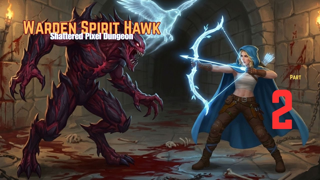 Shattered Pixel Dungeon Warden Spirit Hawk True Ending Gameplay SFX (Part 2)