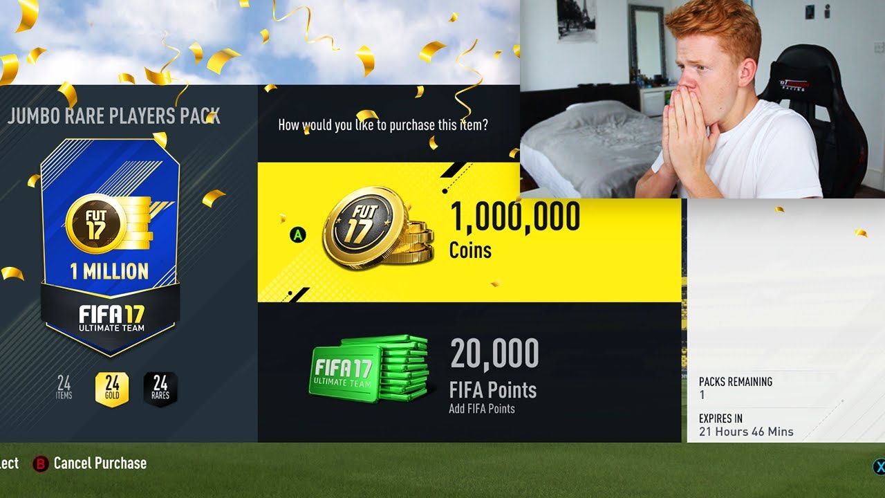 THE 1 MILLION COIN TEAM OF THE SEASON PACK!!! - FIFA 17 ULTIMATE TEAM!!