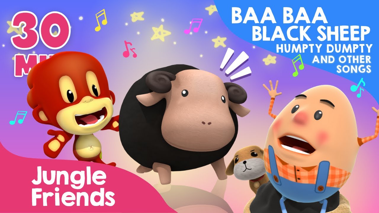 Baa Baa Black Sheep, Humpty Dumpty, and Other Songs - 30 Minutes of Nursery Rhymes and Kids Songs