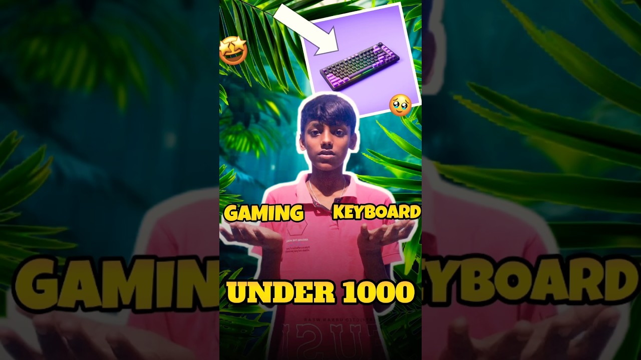 Gaming keyboard under 1000 💸🔥 #minivlog #shorts #viral