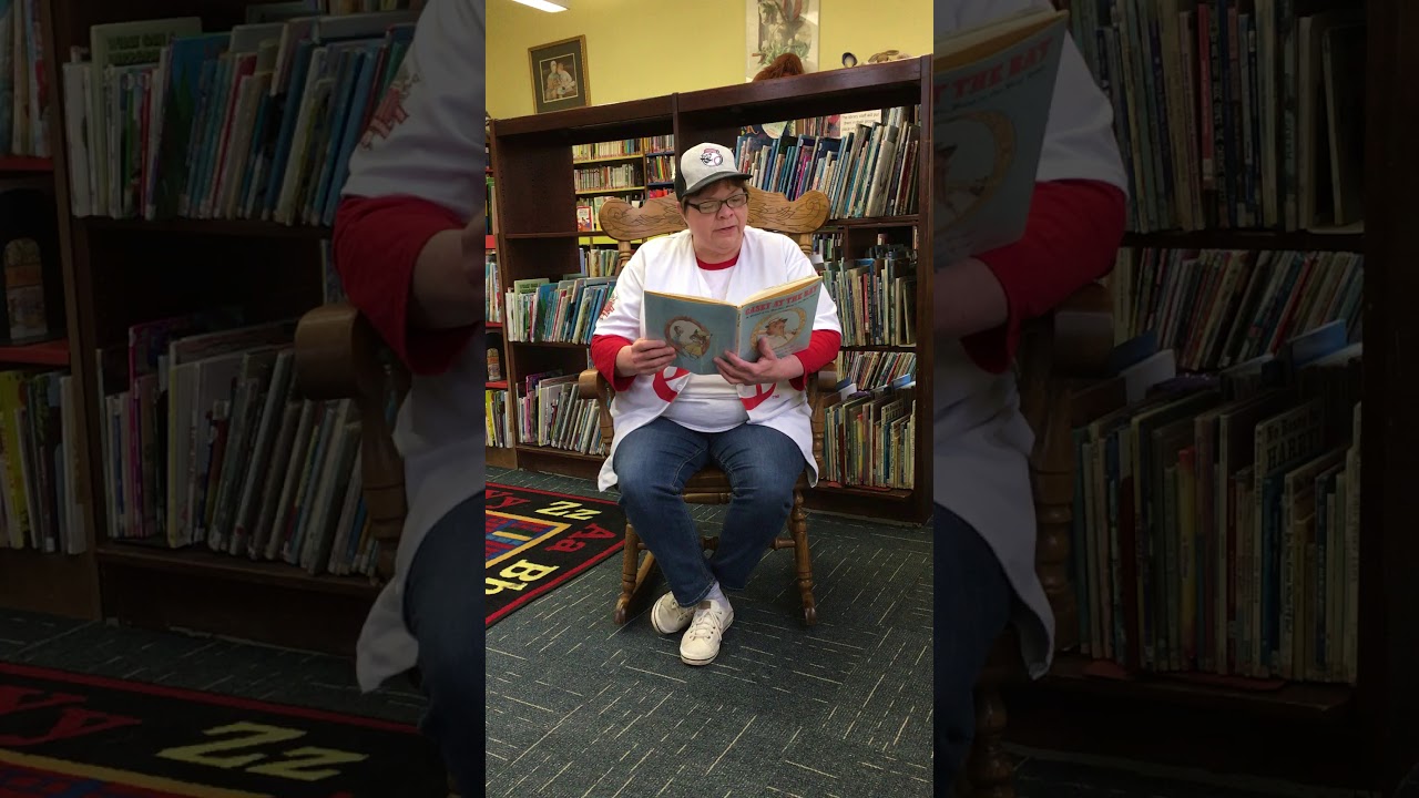 Director Sue reads Casey at the Bat