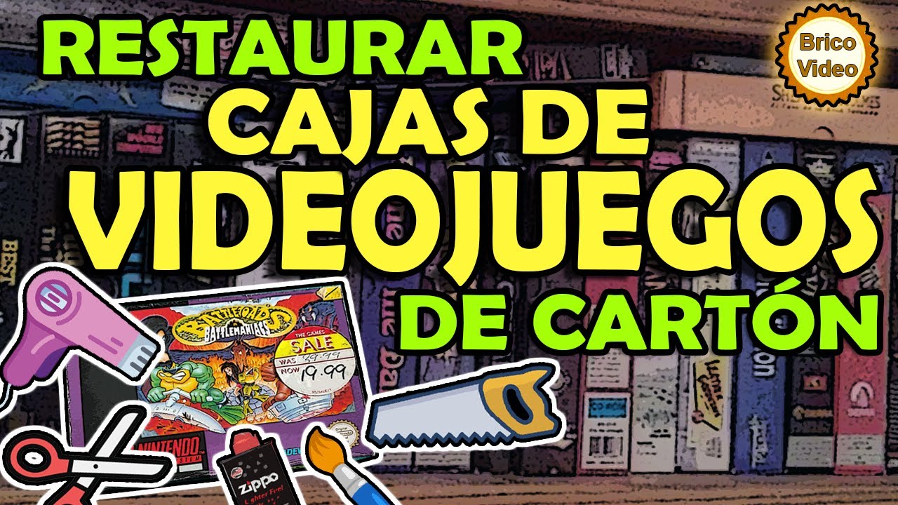 Restaurar VIDEOJUEGOS (Cajas de cartón)